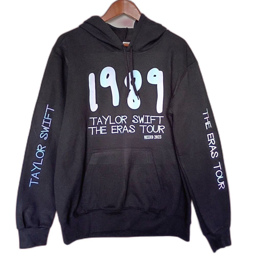 Taylor Swift 1989 Eras Tour 2023 Mexico Hoodie Holographic Reflective L Swiftie